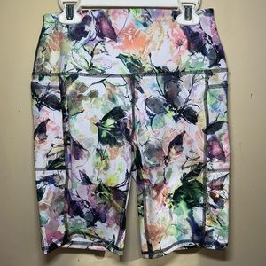 Woman’s Floral Biker Shorts